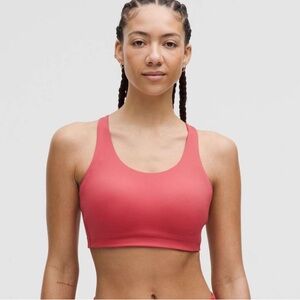 Lululemon Energy Bra *High Support, B–DDD Cups Desert Red size 34 C